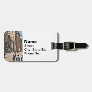New York, NY – Up Fifth Avenue From 28th St c1905 Luggage Tag