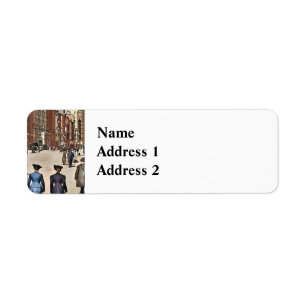 New York, NY – Up Fifth Avenue From 28th Street Return Address Label