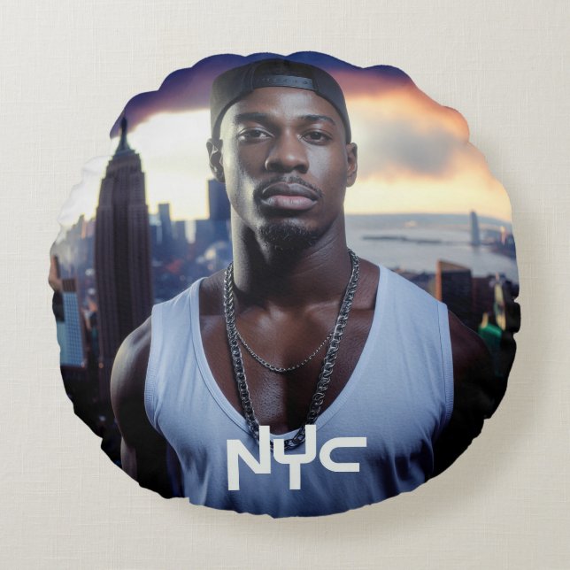 NEW YORK - NYC ROUND CUSHION (Front)