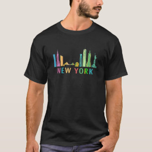 New York NYC Skyline Throwback Design Classic T Sh T-Shirt