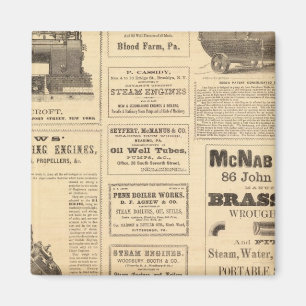 New York Oil Advertisements Magnet