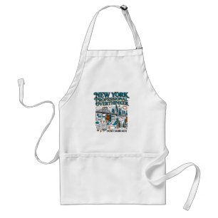 New York Overthinker Energy Saving Mode Silhouette Standard Apron