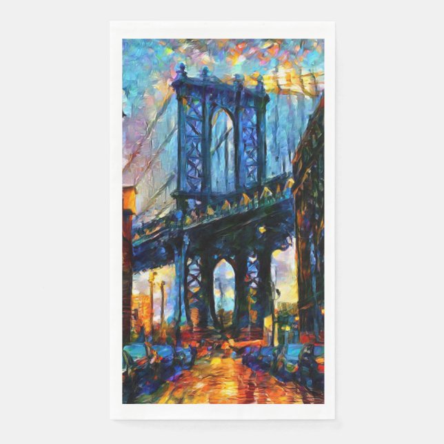 New York - Paper Guest Towels Napkin (Front)