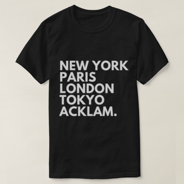 New York Paris London Tokyo Middlesbrough Boro     T-Shirt (Design Front)