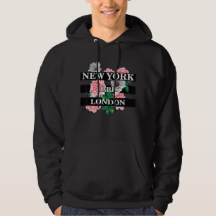 New York Paris London Wait For Me Graphic Designs Hoodie