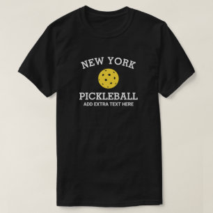 New York Pickleball Add Club Partner Name Custom T-Shirt