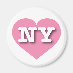 New York Pink Heart - Big Love Magnet