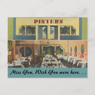 New York, Pinter's Restaurant Postcard