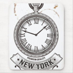 New York Pocket Watch Mouse Pad