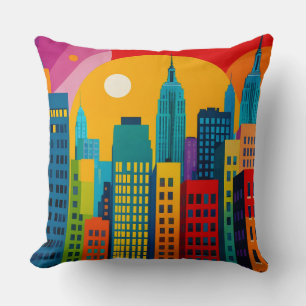 New York Pop Art Cushion