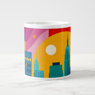 New York Pop Art Large Coffee Mug