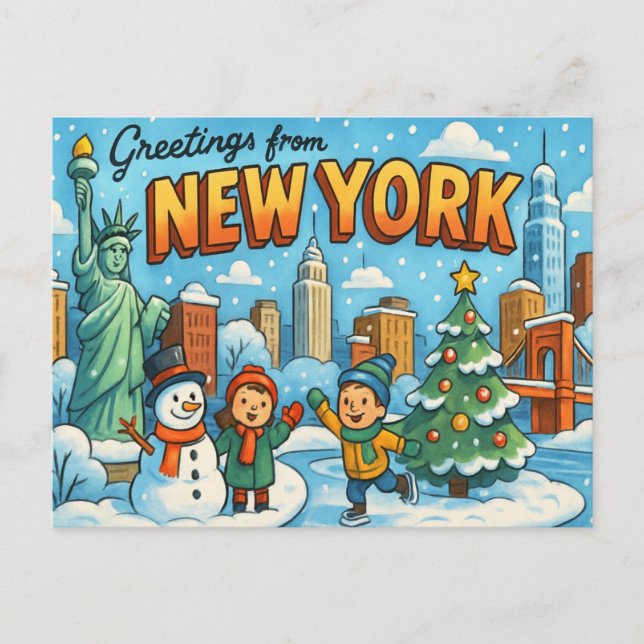 NEW YORK Postcard (Front)