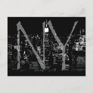 New York Postcard Cityscape New York Souvenir Card