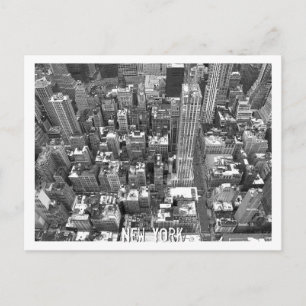 New York Postcard Cityscape New York Souvenir Card
