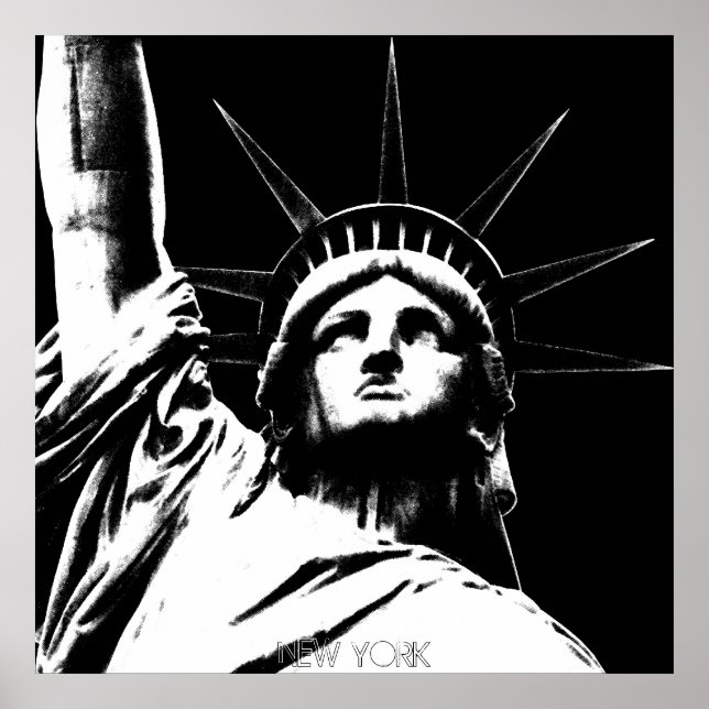 New York Poster Statue of Liberty NYC Souvenir (Front)