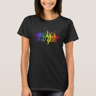 New York Pride Skyline Pride Parade New York T-Shirt