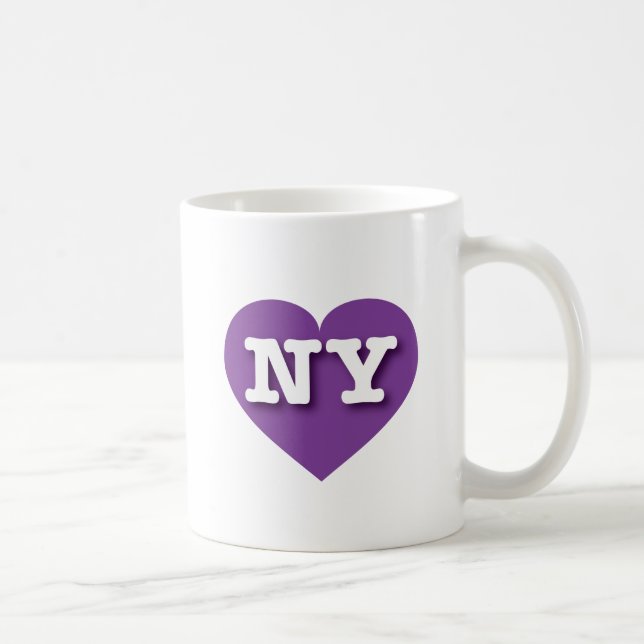 New York Purple Heart - I love NY Coffee Mug (Right)