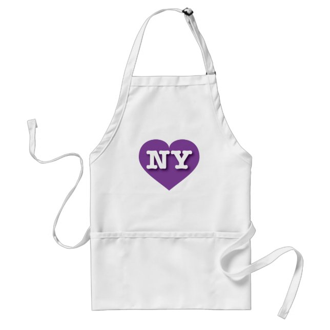 New York Purple Heart - I love NY Standard Apron (Front)