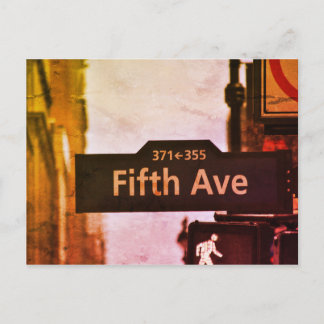 New York quotes usa vintage color Postcard