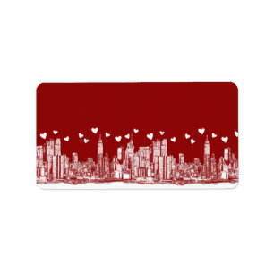 New York red hearts Label