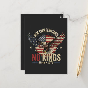 New York Resistance No Kings Since 1776 Postcard