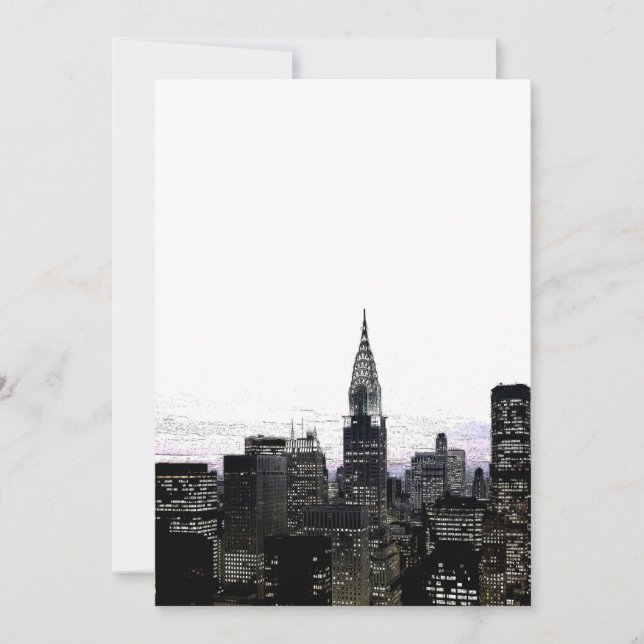 New York Silhouette Invitation (Front)