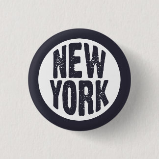 New York - Simple and Pure! T-Shirt 3 Cm Round Badge