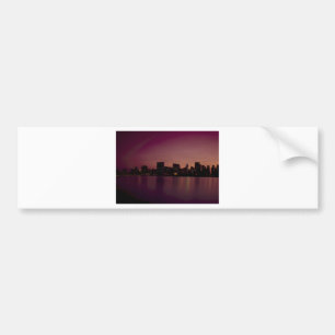 New York Skyline at Dusk Bumper Sticker