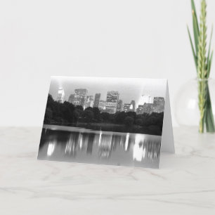 New York Skyline at Night Card