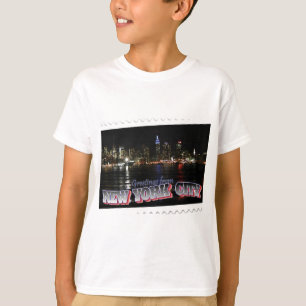 New York Skyline at Night Empire State T-Shirt