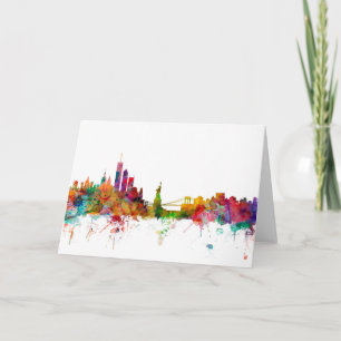 New York Skyline Card