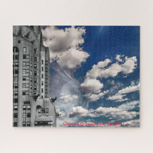 New York Skyline.Christmas Greetings Jigsaw Puzzle