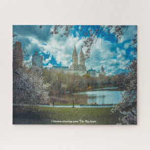 New York Skyline. Christmas Greetings Jigsaw Puzzle