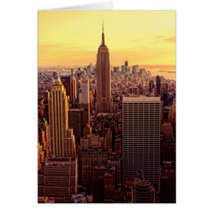 New York skyline city with Empire State