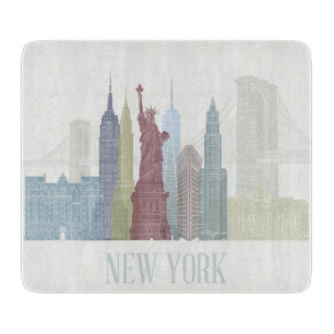 New York Skyline Cutting Board