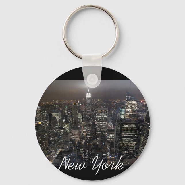 New York Skyline Key Chain New York Souvenirs (Front)