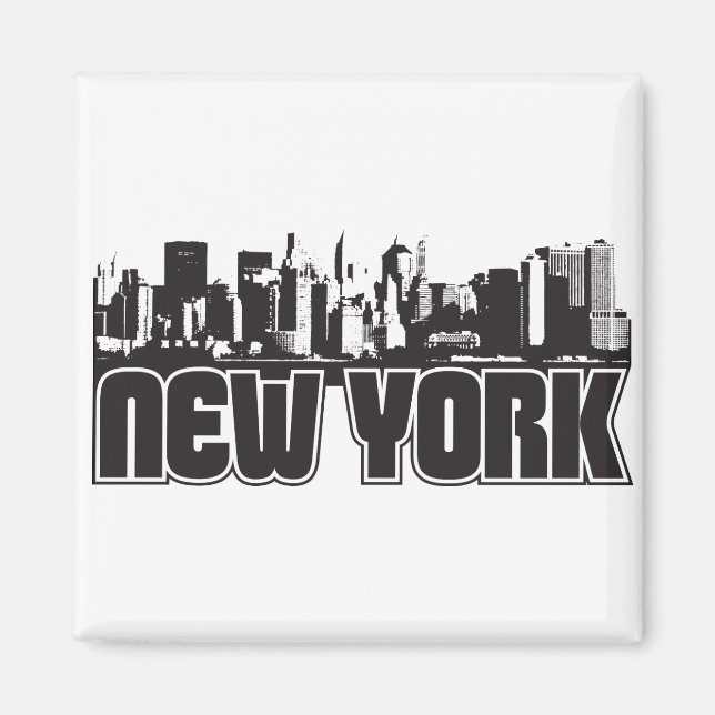 New York Skyline Magnet (Front)
