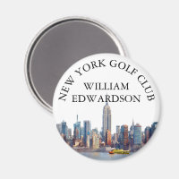 New York Skyline Personalised Golf Club Name