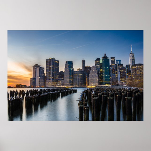 New York Skyline Poster (Front)