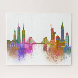 New York Skyline - Rainbow Jigsaw Puzzle
