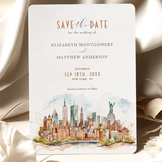 New York Skyline Save-the-Date Invitation (Creator Uploaded)