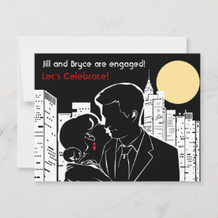 New York Skyline Silhouette Invitation