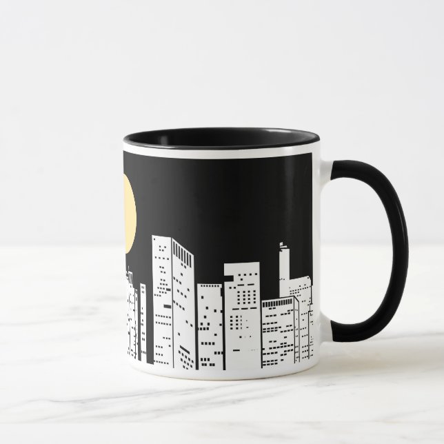 New York Skyline Silhouette Mug (Right)