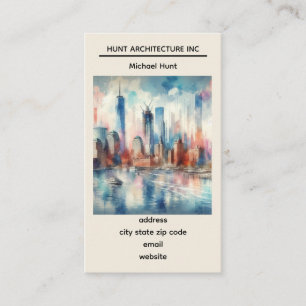 New York Skyline Template Business Card