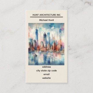 New York Skyline Template Business Card