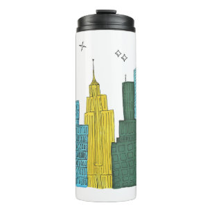 New York Skyline Thermal Mug