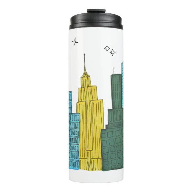New York Skyline Thermal Mug (Front)