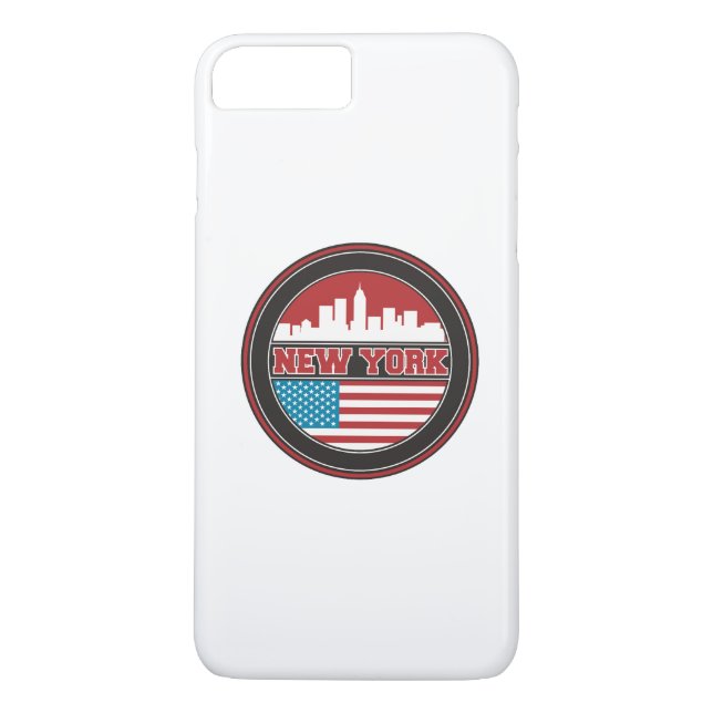 New York Skyline | United States Flag Case-Mate iPhone Case (Back)