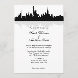 New York Skyline Wedding Invitations