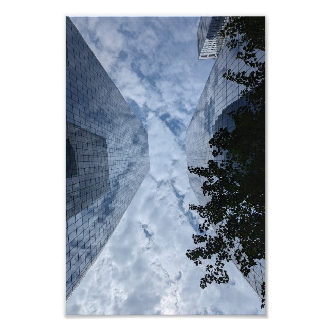 New York Skyscrapers with clouds artistic photo (Front)